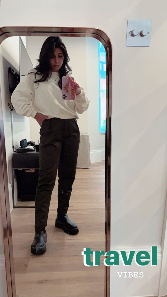 Luxury Fashion Blogger Shloka of The Silk Sneaker shares how to look chic in a travel outfit for 2021