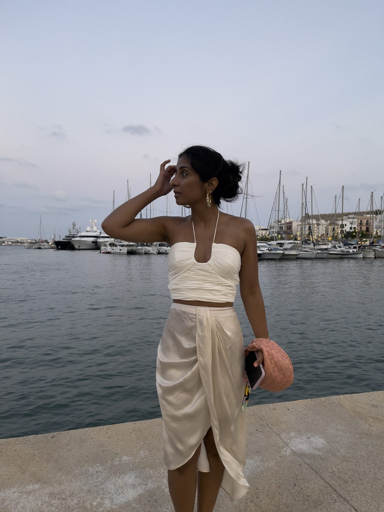 Luxury fashion blogger Shloka of The Silk Sneaker shares her holiday to Ibiza and some holiday outfit inspiration