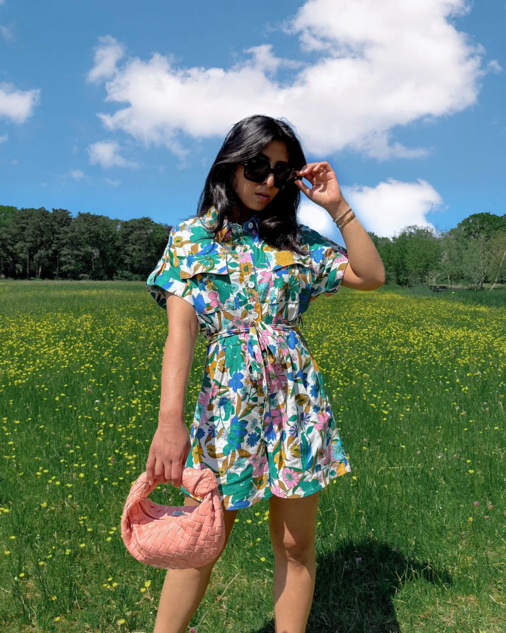 Luxury fashion blogger Shloka Narang of The Silk Sneaker shares how to style green a spring summer 2021 fashion trend